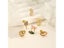 925 Sterling Silver Small Zircon Ear Stud For Women Opal Chain Carousel 6