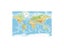 50x32in World Map Canvas Wall Hanging Poster For Home Office School Carousel 3