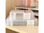 Clear Square A4 Plastic Document Organizer Box With Double Buckle Carousel 2