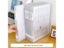 Clear Square A4 Plastic Document Organizer Box With Double Buckle Carousel 1