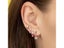 925 Sterling Silver Pink Crystal Heart Stud Earrings For Women Carousel 3