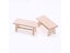 1/12 Dollhouse Mini Wooden Coffee Table For Decoration Carousel 2