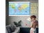 Wall Poster Map French Language Polyester Vinyl Office School Home Carousel 3