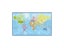 Wall Poster Map French Language Polyester Vinyl Office School Home Carousel 4