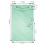 Della Francesca 120Cm Frameless Glass Sliding Shower Door With Gold Rail And Har Carousel 3