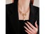 Rhinestone Hollow Water Drop Necklace For Women Elegant Jewelry Set Carousel 2