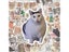 50PCS Waterproof PVC Cat Sticker For DIY Decor Carousel 3