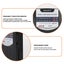 AM/FM Battery Powered Portable Pocket Radio with Retro Speaker, Black Carousel 6