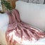SOGA Pink Diamond Pattern Knitted Throw Blanket Warm Cozy Woven Cover Couch B... Carousel 2