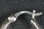 Attractive Contemporary Design "Squared Off" Hoop Sterling Silver Earrings Carousel 2