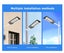 Solar LED Flood Light with Remote Control Carousel 7