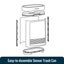 60L Auto Motion Sensor Rubbish Bin Carousel 11