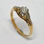 18ct Hand Finished Estate Diamond Solitaire Ring Estate Value $1,850.- Carousel 1