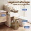 4 Tier Bathroom Cabinet Storage Cart Trolley Cupboard Carousel 5