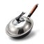Traditional Uncoated Iron Wok with Lid for Gas Cooktop (34cm) Carousel 2