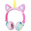 Kids Cat Ear Headphones Wired Adjustable for Boys Girls Tablet Kids Headband Ear Carousel 1