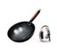 Traditional Uncoated Iron Wok with Lid for Gas Cooktop (34cm) Carousel 1