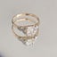 Elongated cushion old mine cut diamond 1 carat 18ct gold- Handmade Carousel 6