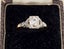 Elongated cushion old mine cut diamond 1 carat 18ct gold- Handmade Carousel 4