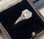 Elongated cushion old mine cut diamond 1 carat 18ct gold- Handmade Carousel 1