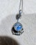 VIBRANT NATURAL RAINBOW MOONSTONE AND S/SILVER PENDANT 4 GRAMS *NO RES* Carousel 5
