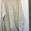 CREAM ARAN PURE WOOL JERSEY <$$1-00RES> QUALITY HAND MADE > Carousel 9