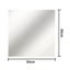 9PCS Wall Stickers 3D Square Mirror Decal Mosaic Bathroom Sticker Wall Paper DIY Carousel 3