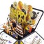 Birthday Pop Up Card 3D Birthday Gift Box for Adults and Kids with Envelope Carousel 3