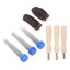 Felting Needle Kit Wool Felt Supplies with Poking Needles Wood Stamp Finger Carousel 3