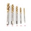 5pc Titanium Coated HSS Spiral Fluted Screw Taps M3 M4 M5 M6 M8 Thread Tapping Carousel 2