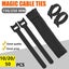 Reusable Hook And Loop Cable Ties Nylon Wire Cord Strap Organizer - 250 Mm* 20 P Carousel 2