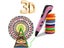 Kid 3D Printing Pen and 13 Rolls PLA Filament Set Children DIY Drawing Pen Pink Carousel 1