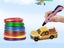 Kid 3D Printing Pen and 13 Rolls PLA Filament Set Children DIY Drawing Pen Pink Carousel 4