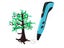Kid 3D Printing Pen and 13 Rolls PLA Filament Set Children DIY Drawing Pen Blue Carousel 2