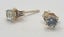10CT YG BLUE STONE STUD EARRINGS #B21126494-1 Carousel 1