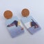 Dachshund in Jersey Acrylic Earrings Carousel 1