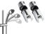 2 X Adjustable Shower Head Holder Bracket Bathroom Shower Hose Clamp Carousel 1
