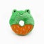Zippy Paws Donutz Buddies Plush Squeaker Dog Toy (Frog) Carousel 1