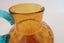 ***VINTAGE AMBER & TURQUOISE BUBBLE GLASS JUG*** Carousel 4