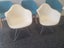 Eames DAR Replica Armchairs, White Shell, Chrome Eiffel Base — Set of 4 Carousel 2