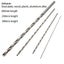 2/7mm Long 200mm 250mm 300mm Ultra Long High-Speed Steel Drill Bit Set H Carousel 6