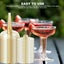 30 Pcs Plastic Champagne Glasses, 120ML Plastic Cocktail Glasses, Eco-Friendl... Carousel 7