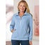 Half Zip Rib Sweatshirt - Size XL (20-22) - Sky Carousel 1