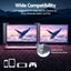 Devanti Portable Monitor Laptop Screen Extender Dual Display 1080P IPS USB C Carousel 5
