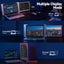 Devanti Portable Monitor Laptop Screen Extender Dual Display 1080P IPS USB C Carousel 6
