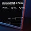 Devanti Portable Monitor Laptop Screen Extender Dual Display 1080P IPS USB C Carousel 8