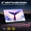Devanti Portable Monitor Laptop Extender USB C Travel Display 16 Inch Black Carousel 5