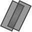 2pc Floor Vent Cover Rectangular Vent Screen Cover Magnetic PVC Ventilation Carousel 2