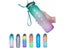 1pc 1000ml Large Capacity Gradient Water Bottle Water Bottle With Straw 1 Litre Carousel 1