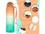 1pc 1000ml Large Capacity Gradient Water Bottle Water Bottle With Straw 1 Litre Carousel 5
